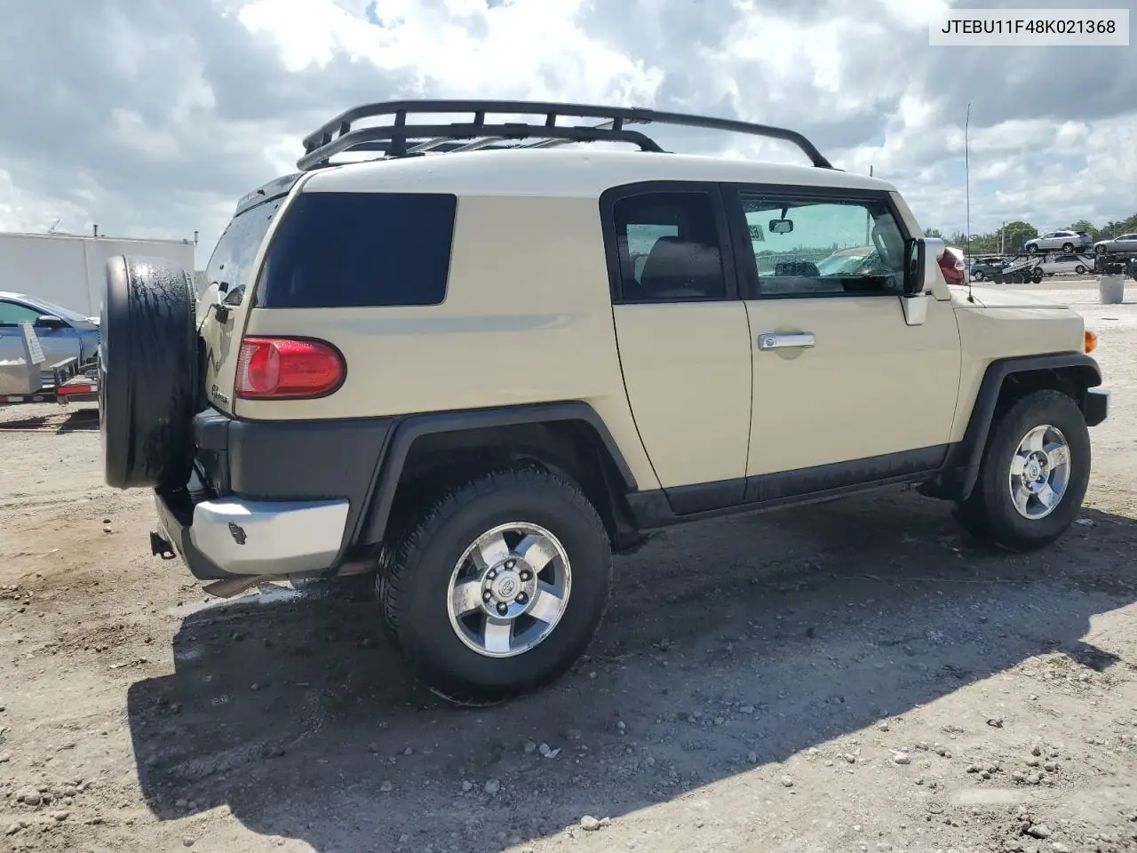 2008 Toyota Fj Cruiser VIN: JTEBU11F48K021368 Lot: 62271965