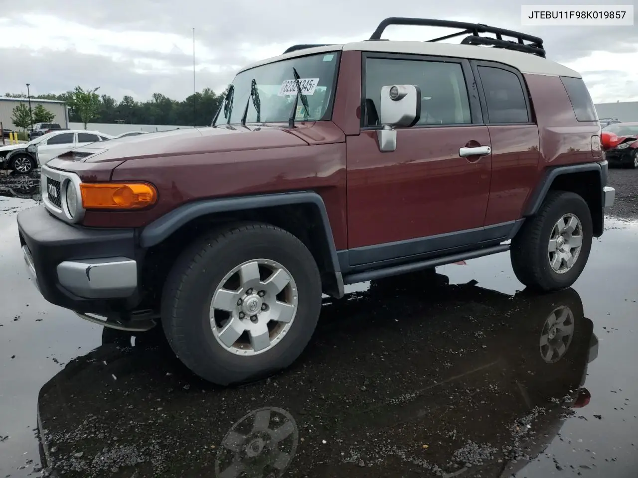 2008 Toyota Fj Cruiser VIN: JTEBU11F98K019857 Lot: 62321345