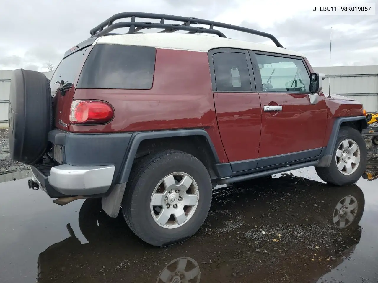 2008 Toyota Fj Cruiser VIN: JTEBU11F98K019857 Lot: 62321345