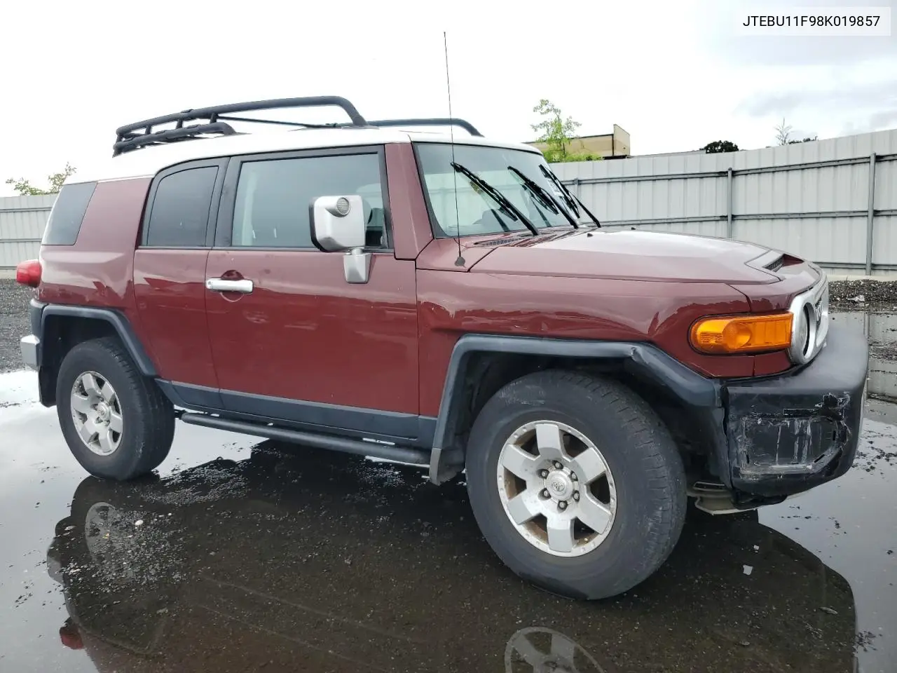 2008 Toyota Fj Cruiser VIN: JTEBU11F98K019857 Lot: 62321345
