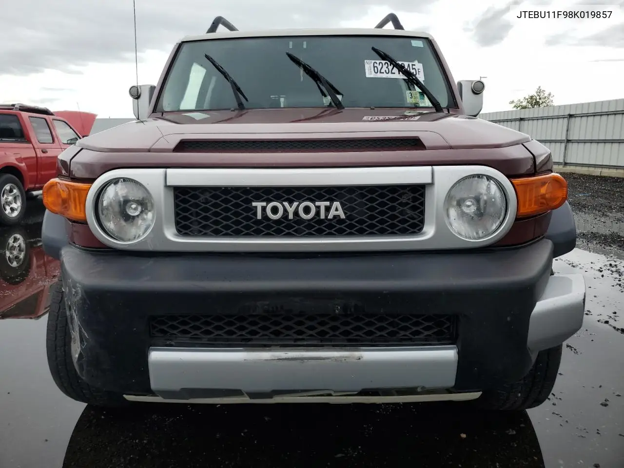 2008 Toyota Fj Cruiser VIN: JTEBU11F98K019857 Lot: 62321345