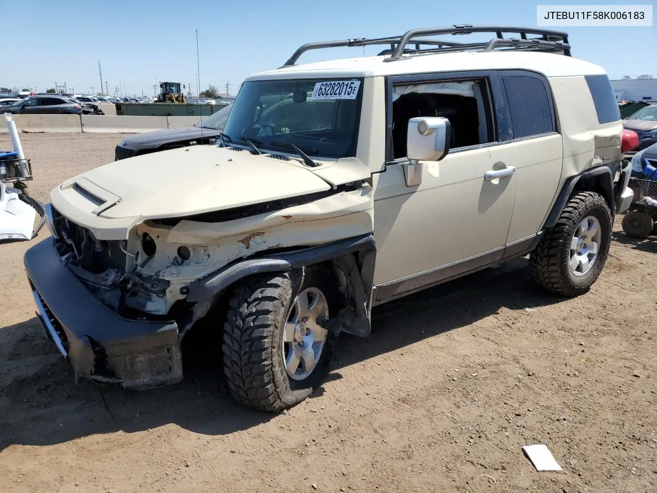 2008 Toyota Fj Cruiser VIN: JTEBU11F58K006183 Lot: 63282015
