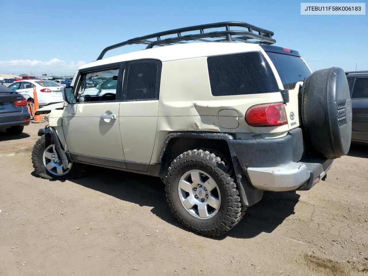 2008 Toyota Fj Cruiser VIN: JTEBU11F58K006183 Lot: 63282015