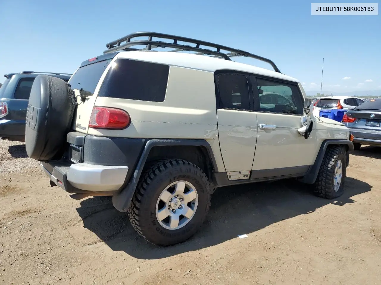 2008 Toyota Fj Cruiser VIN: JTEBU11F58K006183 Lot: 63282015