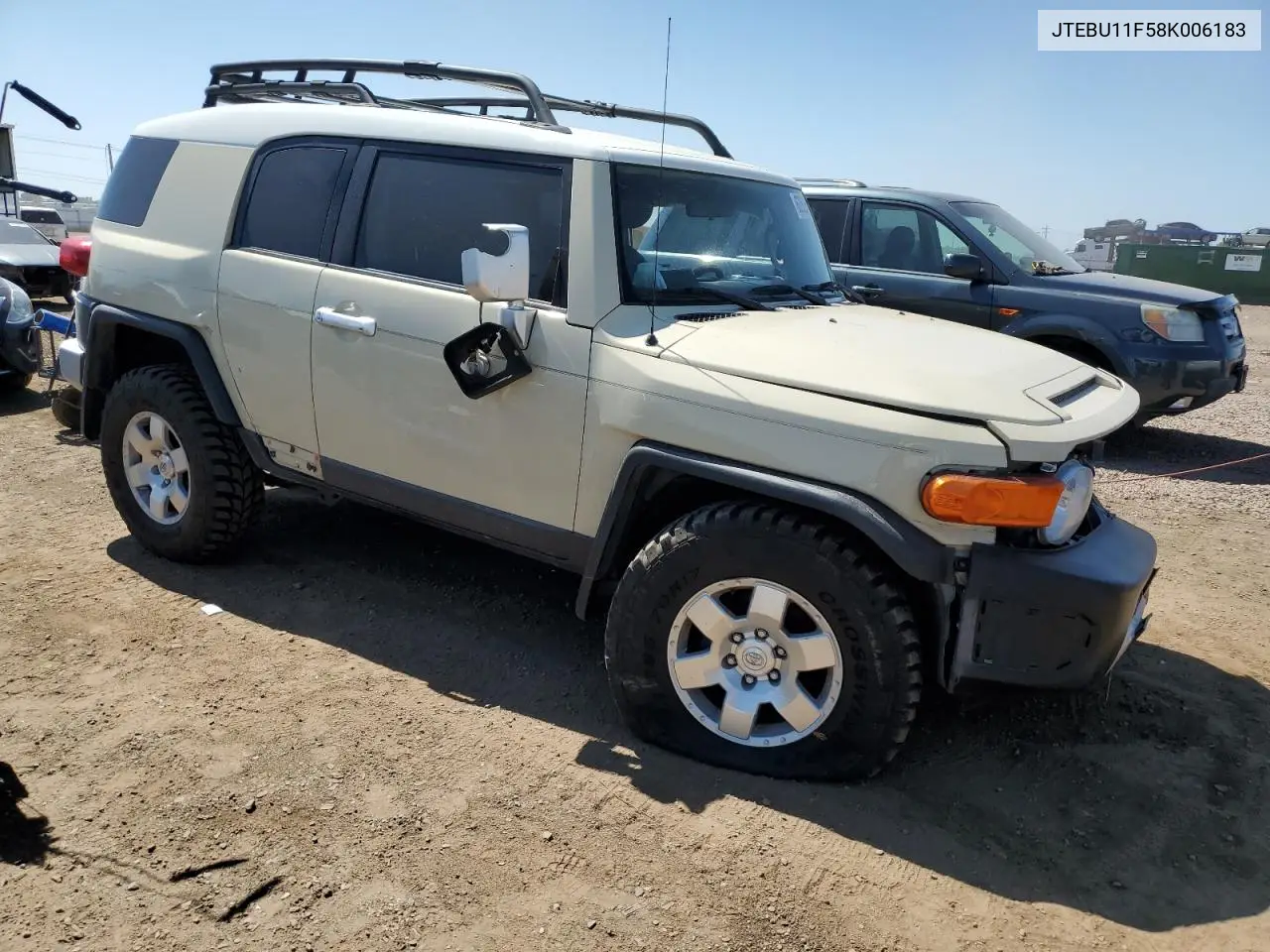 2008 Toyota Fj Cruiser VIN: JTEBU11F58K006183 Lot: 63282015
