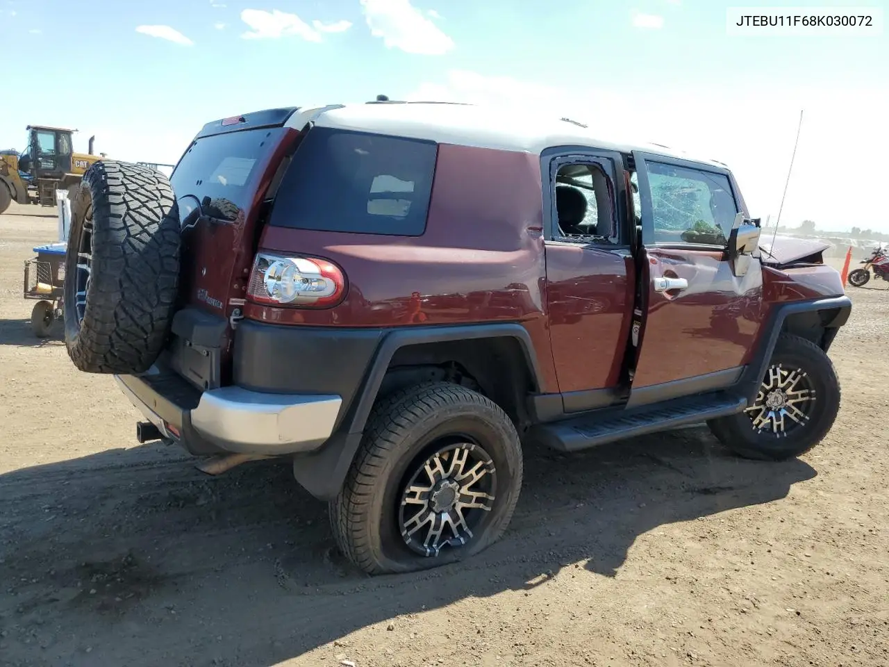 2008 Toyota Fj Cruiser VIN: JTEBU11F68K030072 Lot: 63345825