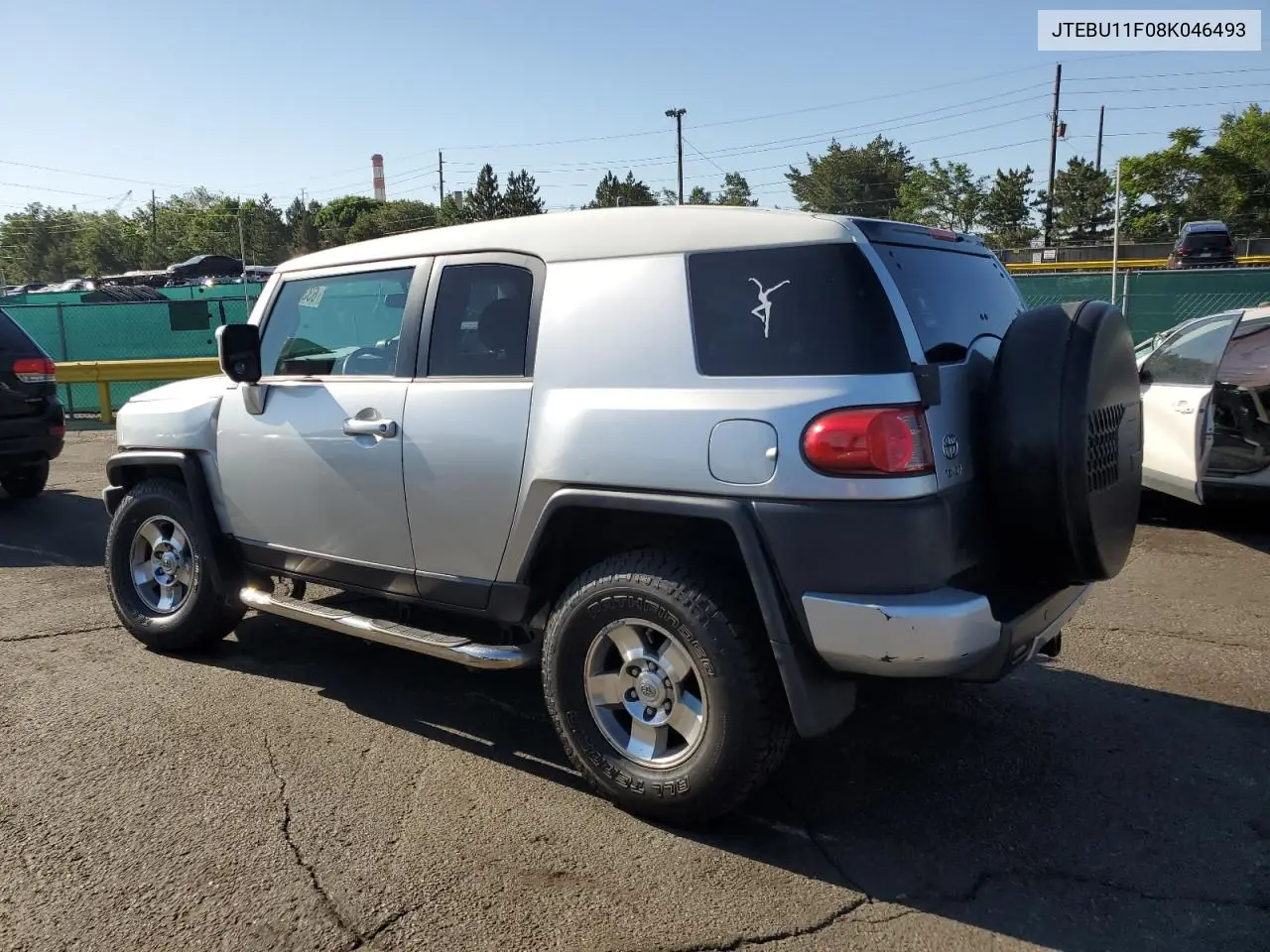 2008 Toyota Fj Cruiser VIN: JTEBU11F08K046493 Lot: 63379745