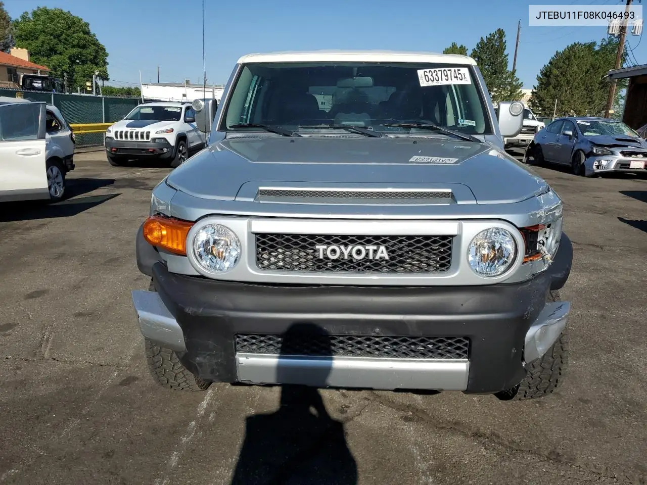 2008 Toyota Fj Cruiser VIN: JTEBU11F08K046493 Lot: 63379745