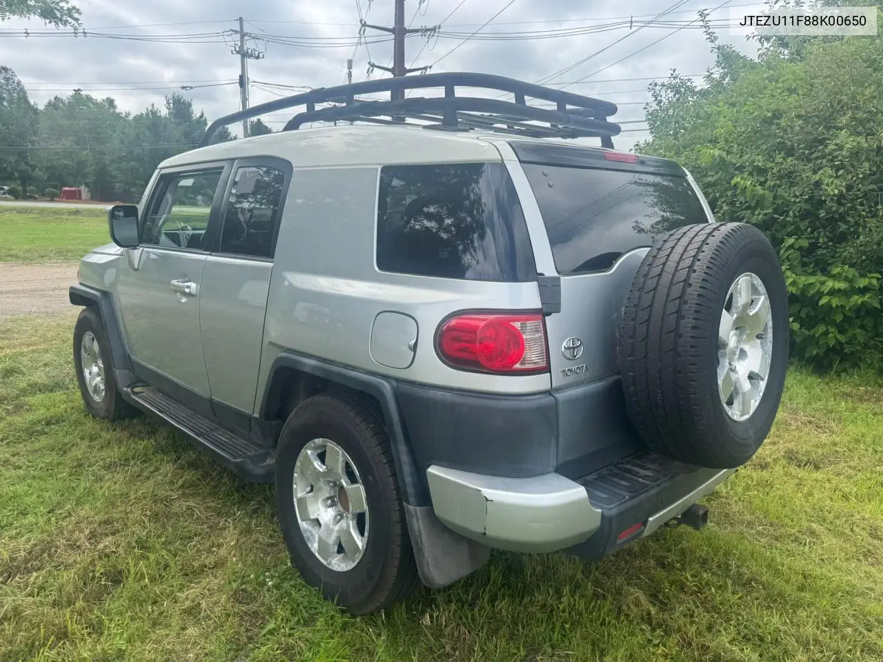 2008 Toyota Fj Cruiser VIN: JTEZU11F88K00650 Lot: 65097455