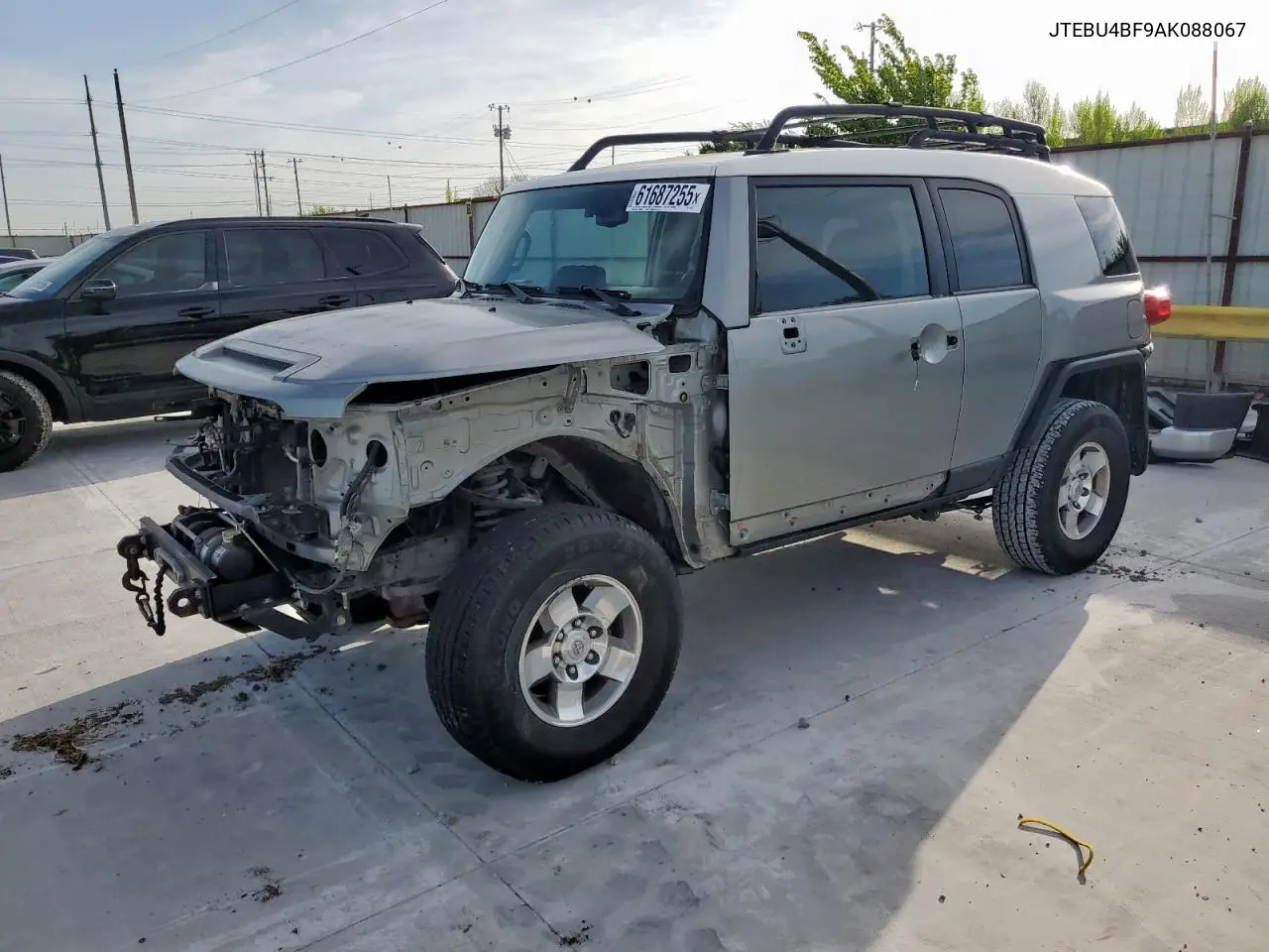 2010 Toyota Fj Cruiser VIN: JTEBU4BF9AK088067 Lot: 61687255