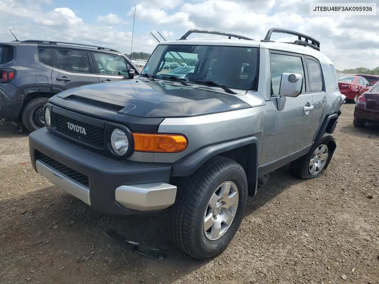 2010 Toyota Fj Cruiser VIN: JTEBU4BF3AK095936 Lot: 62770715