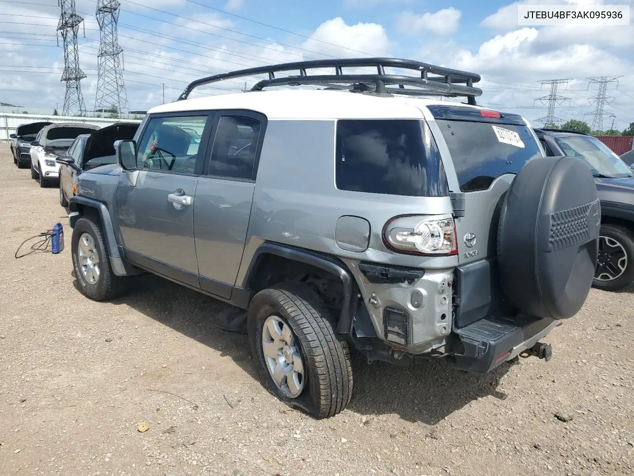 2010 Toyota Fj Cruiser VIN: JTEBU4BF3AK095936 Lot: 62770715