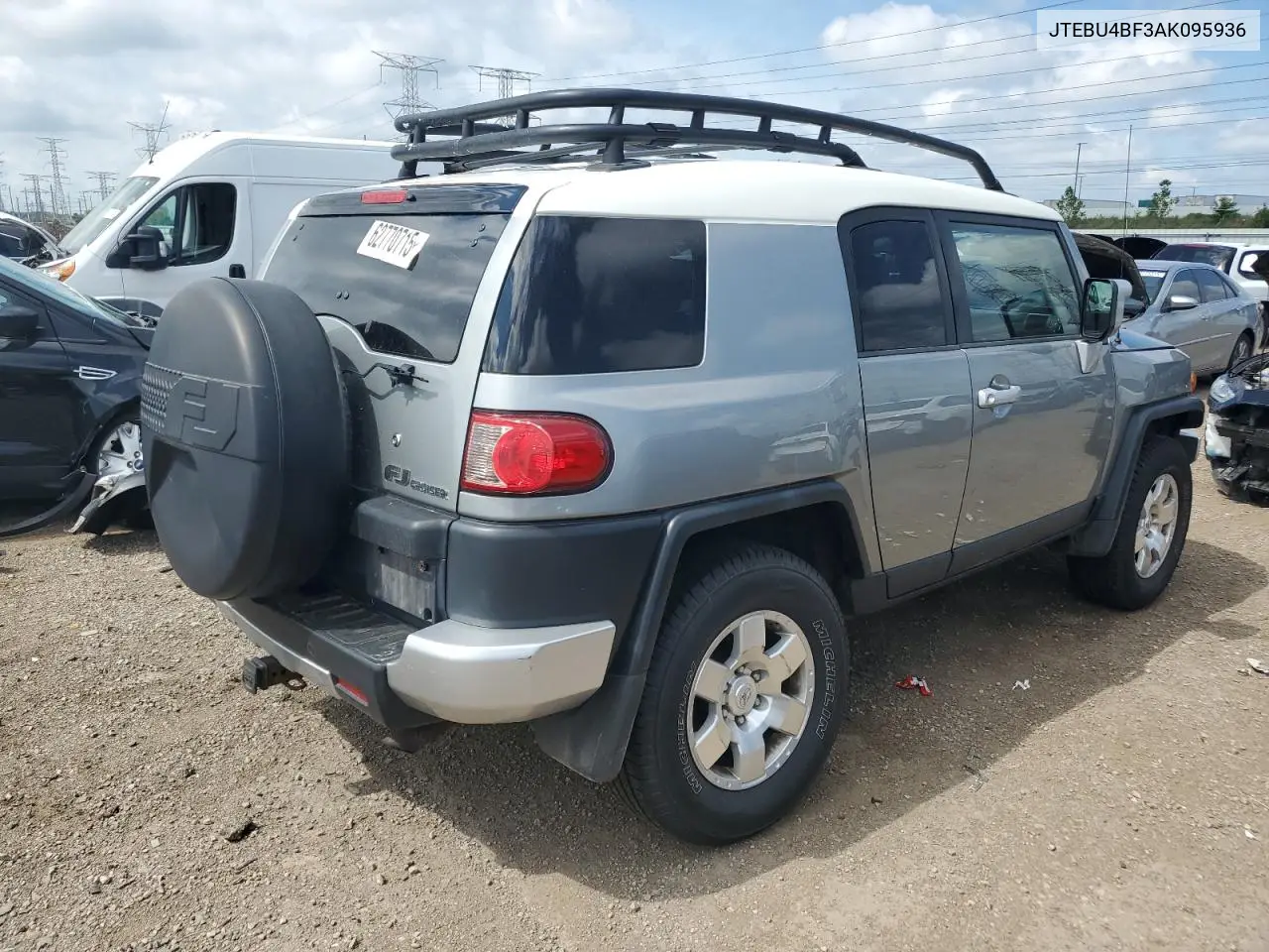 2010 Toyota Fj Cruiser VIN: JTEBU4BF3AK095936 Lot: 62770715