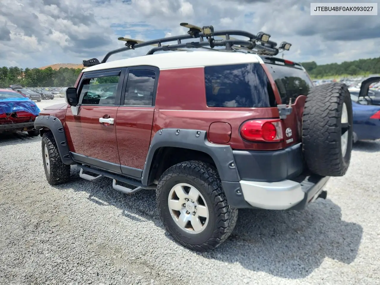 2010 Toyota Fj Cruiser VIN: JTEBU4BF0AK093027 Lot: 63088645