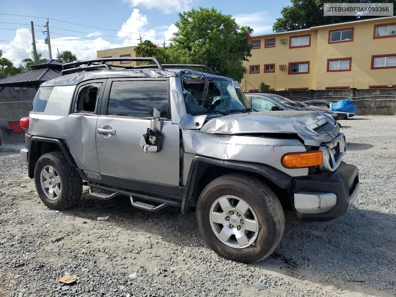 2010 Toyota Fj Cruiser VIN: JTEBU4BF0AK093366 Lot: 63852595