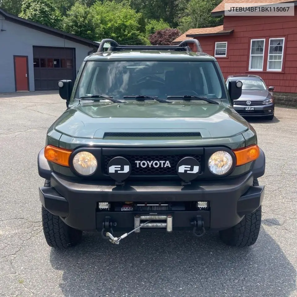 2011 Toyota Fj Cruiser VIN: JTEBU4BF1BK115067 Lot: 61018345