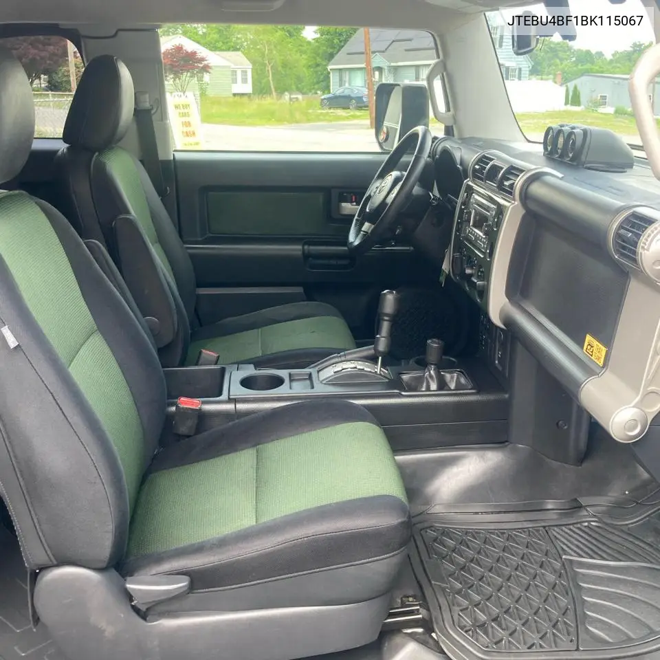 2011 Toyota Fj Cruiser VIN: JTEBU4BF1BK115067 Lot: 61018345