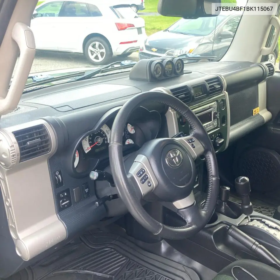 2011 Toyota Fj Cruiser VIN: JTEBU4BF1BK115067 Lot: 61018345