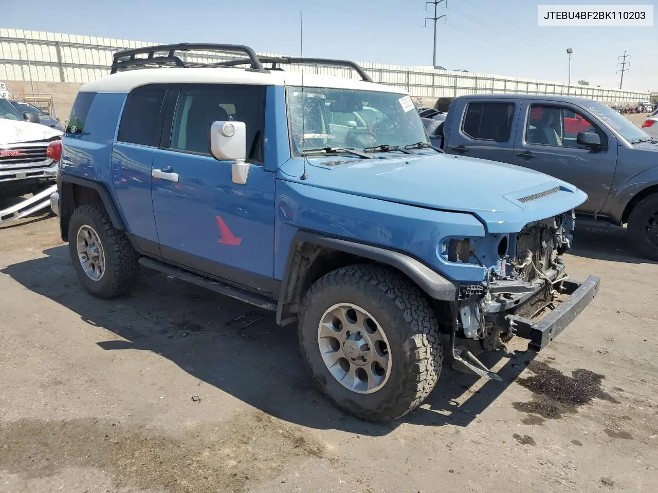 2011 Toyota Fj Cruiser VIN: JTEBU4BF2BK110203 Lot: 63860355