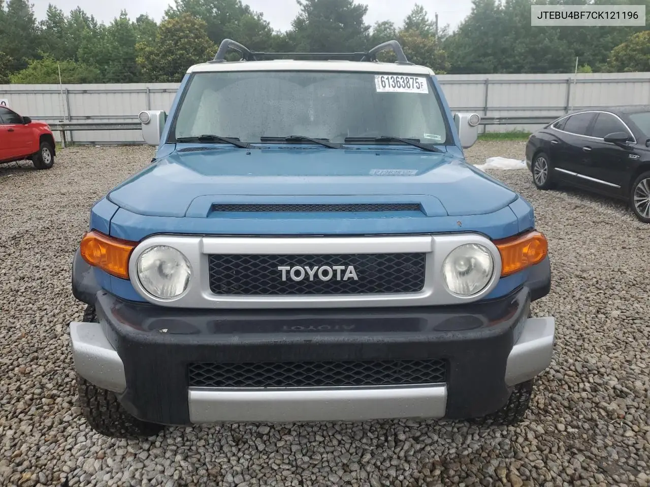 2012 Toyota Fj Cruiser VIN: JTEBU4BF7CK121196 Lot: 61363875