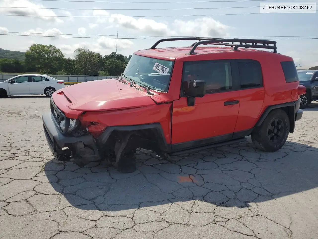 2012 Toyota Fj Cruiser VIN: JTEBU4BF1CK143467 Lot: 62825865