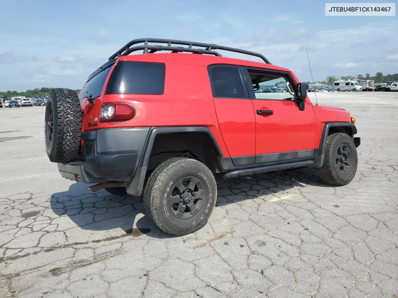 2012 Toyota Fj Cruiser VIN: JTEBU4BF1CK143467 Lot: 62825865