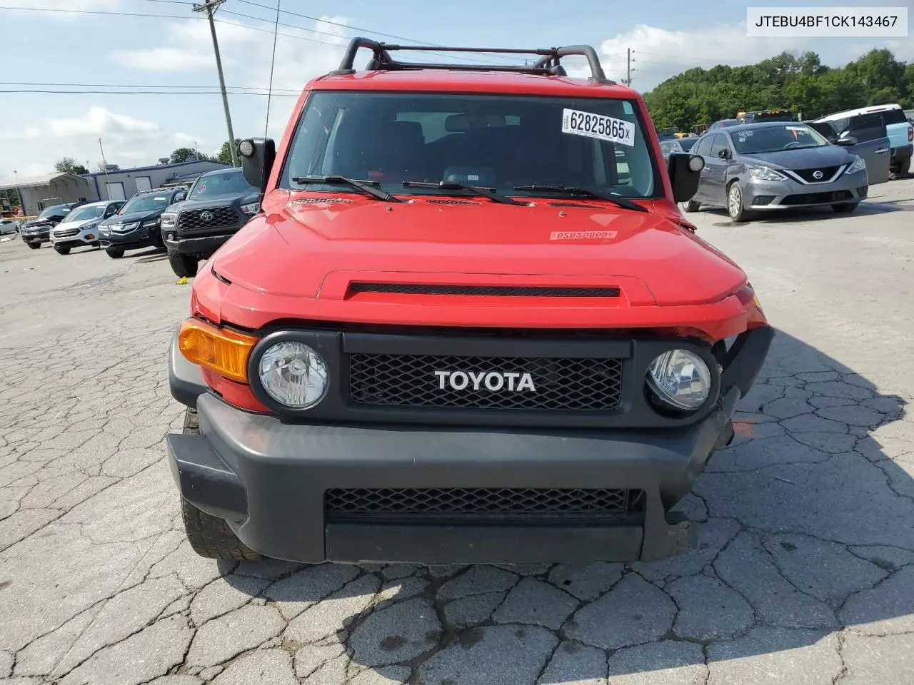 2012 Toyota Fj Cruiser VIN: JTEBU4BF1CK143467 Lot: 62825865