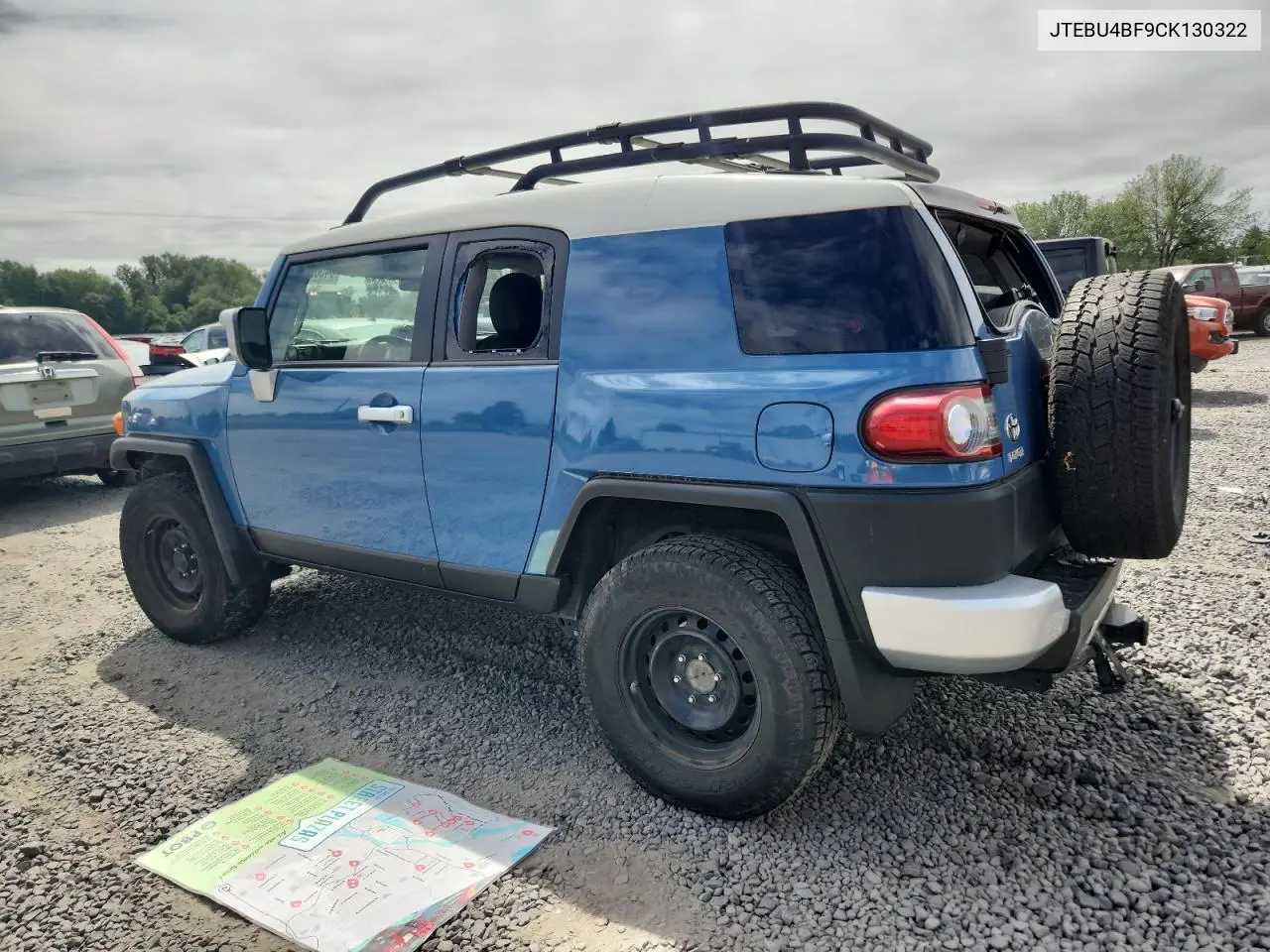 2012 Toyota Fj Cruiser VIN: JTEBU4BF9CK130322 Lot: 64580605