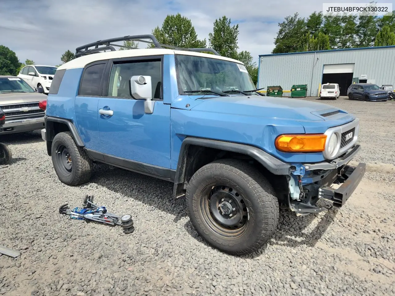 2012 Toyota Fj Cruiser VIN: JTEBU4BF9CK130322 Lot: 64580605
