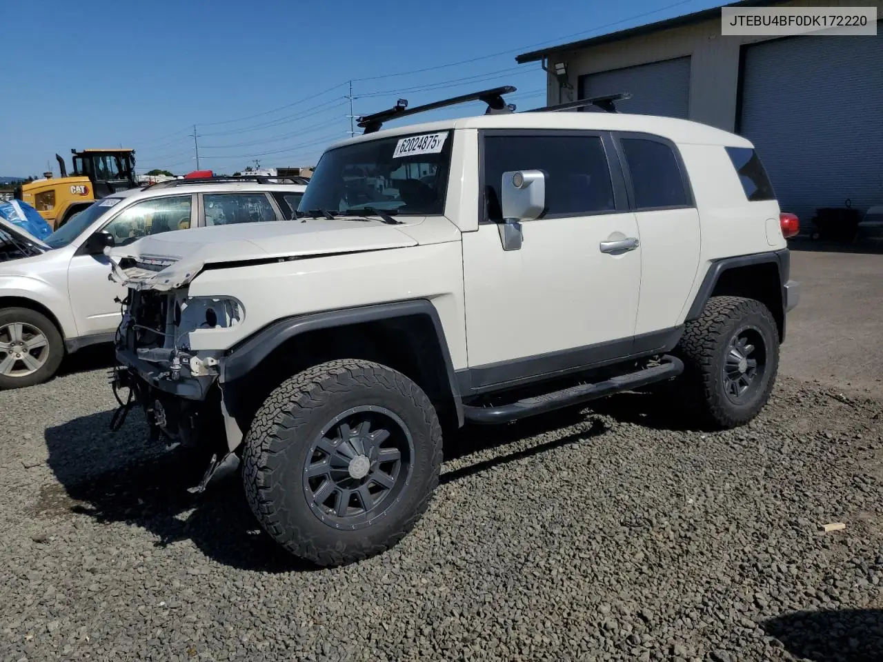 2013 Toyota Fj Cruiser VIN: JTEBU4BF0DK172220 Lot: 62024875