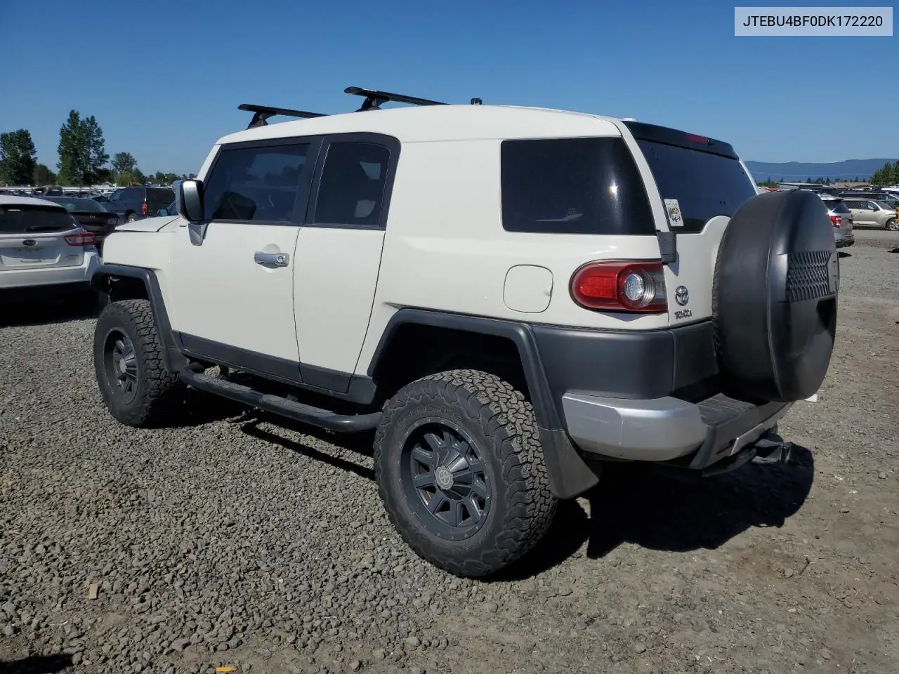 2013 Toyota Fj Cruiser VIN: JTEBU4BF0DK172220 Lot: 62024875