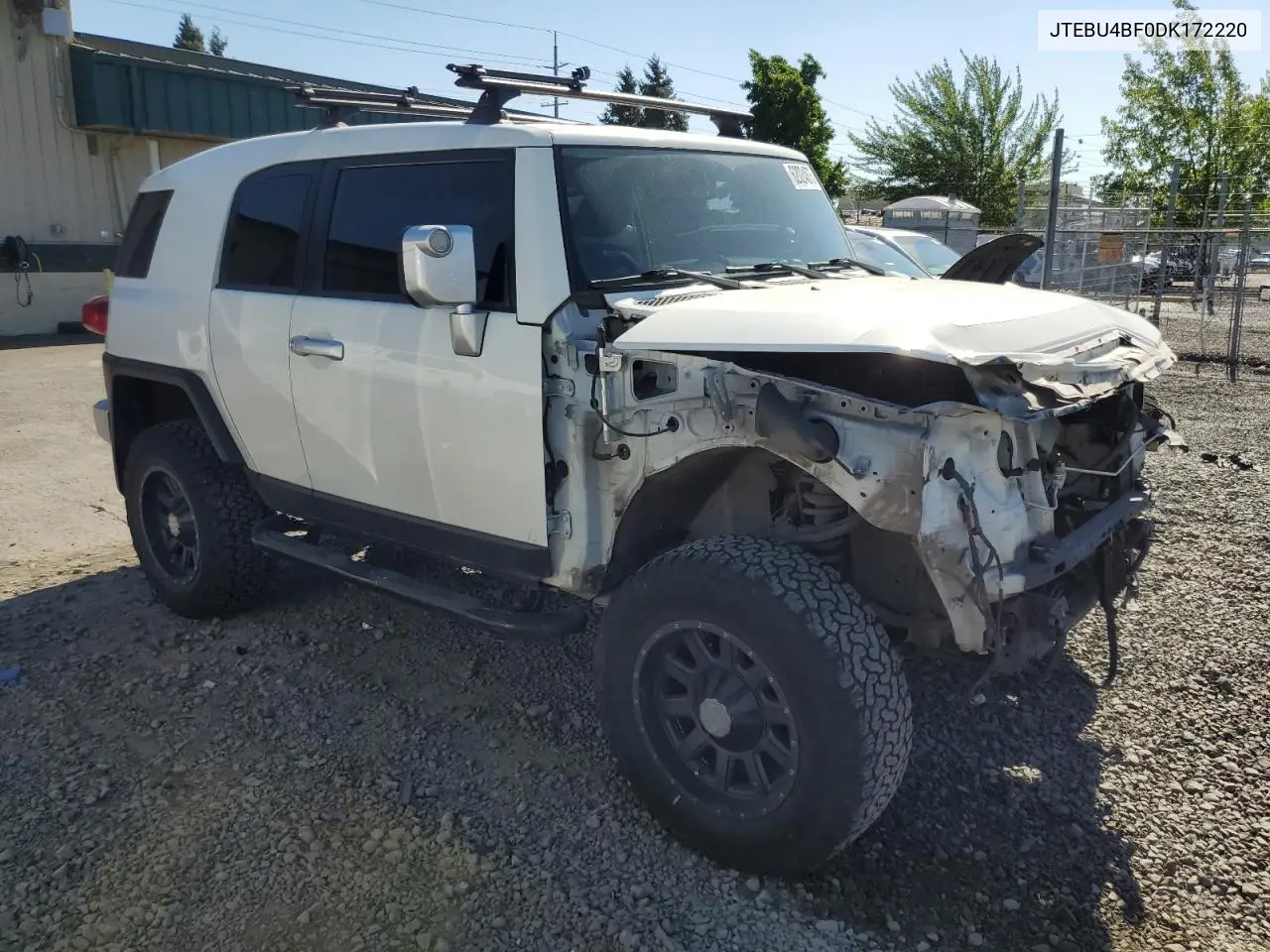 2013 Toyota Fj Cruiser VIN: JTEBU4BF0DK172220 Lot: 62024875
