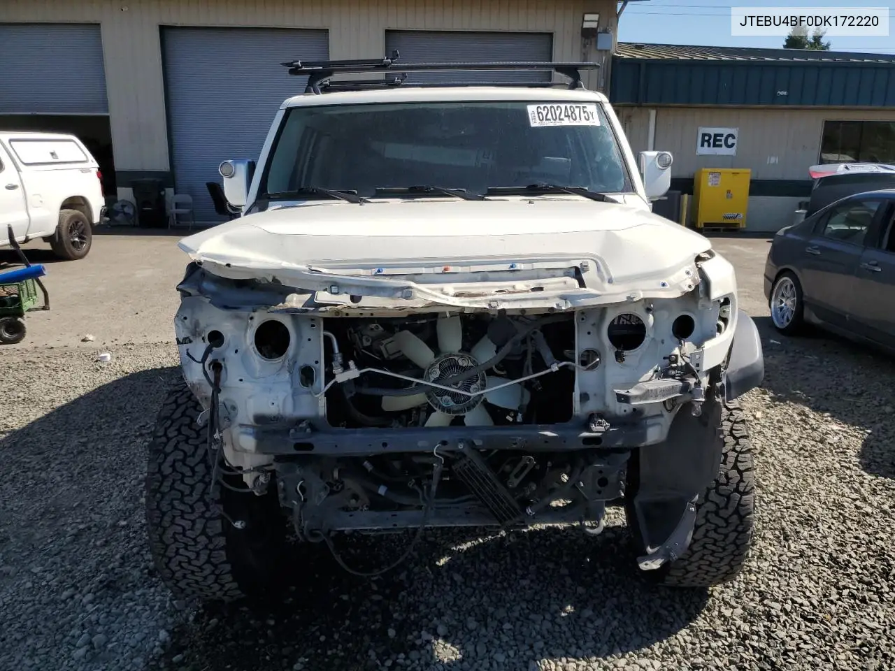 2013 Toyota Fj Cruiser VIN: JTEBU4BF0DK172220 Lot: 62024875