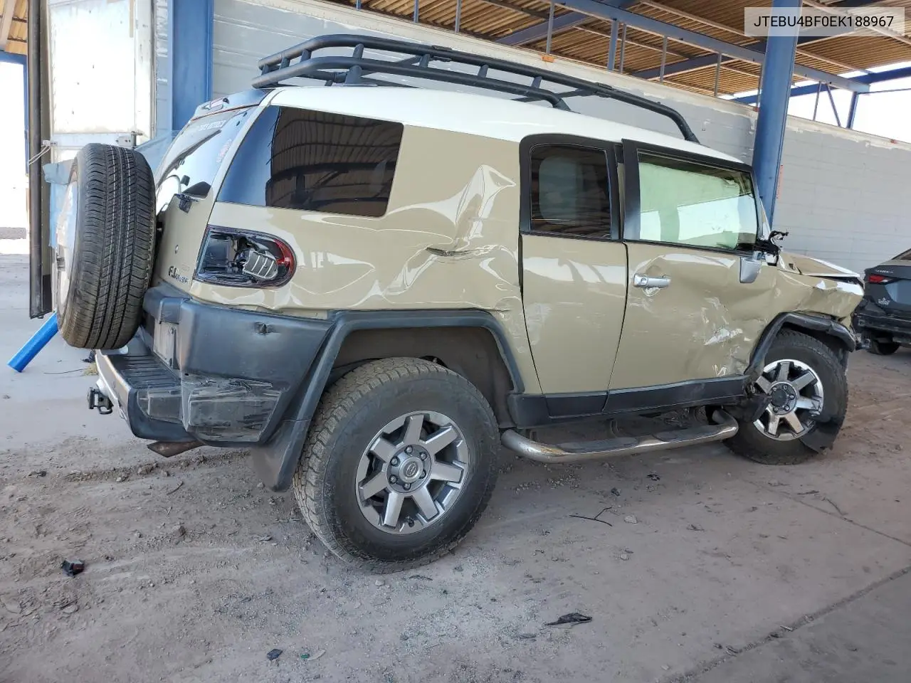 2014 Toyota Fj Cruiser VIN: JTEBU4BF0EK188967 Lot: 62690735