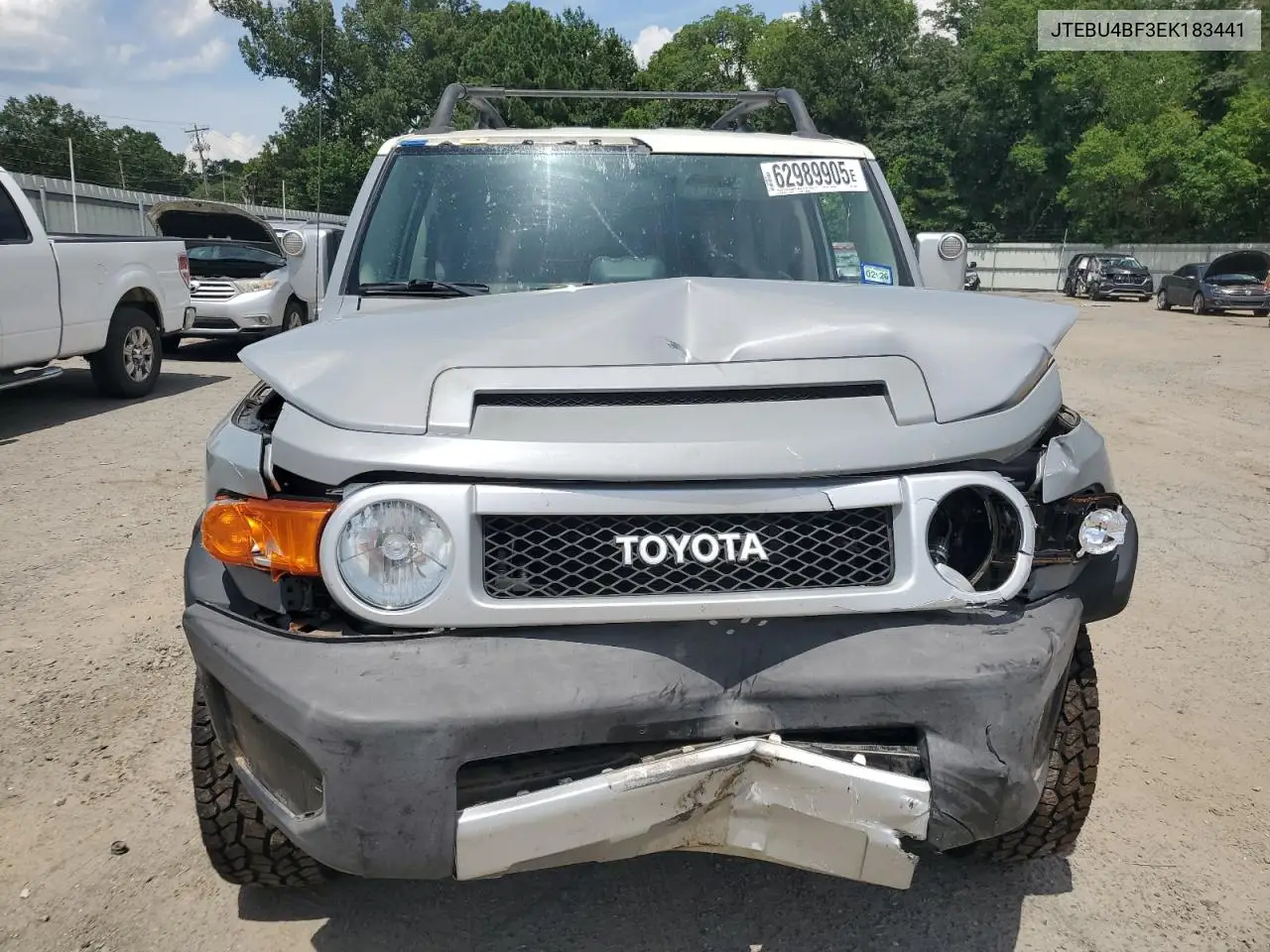 2014 Toyota Fj Cruiser VIN: JTEBU4BF3EK183441 Lot: 62989905