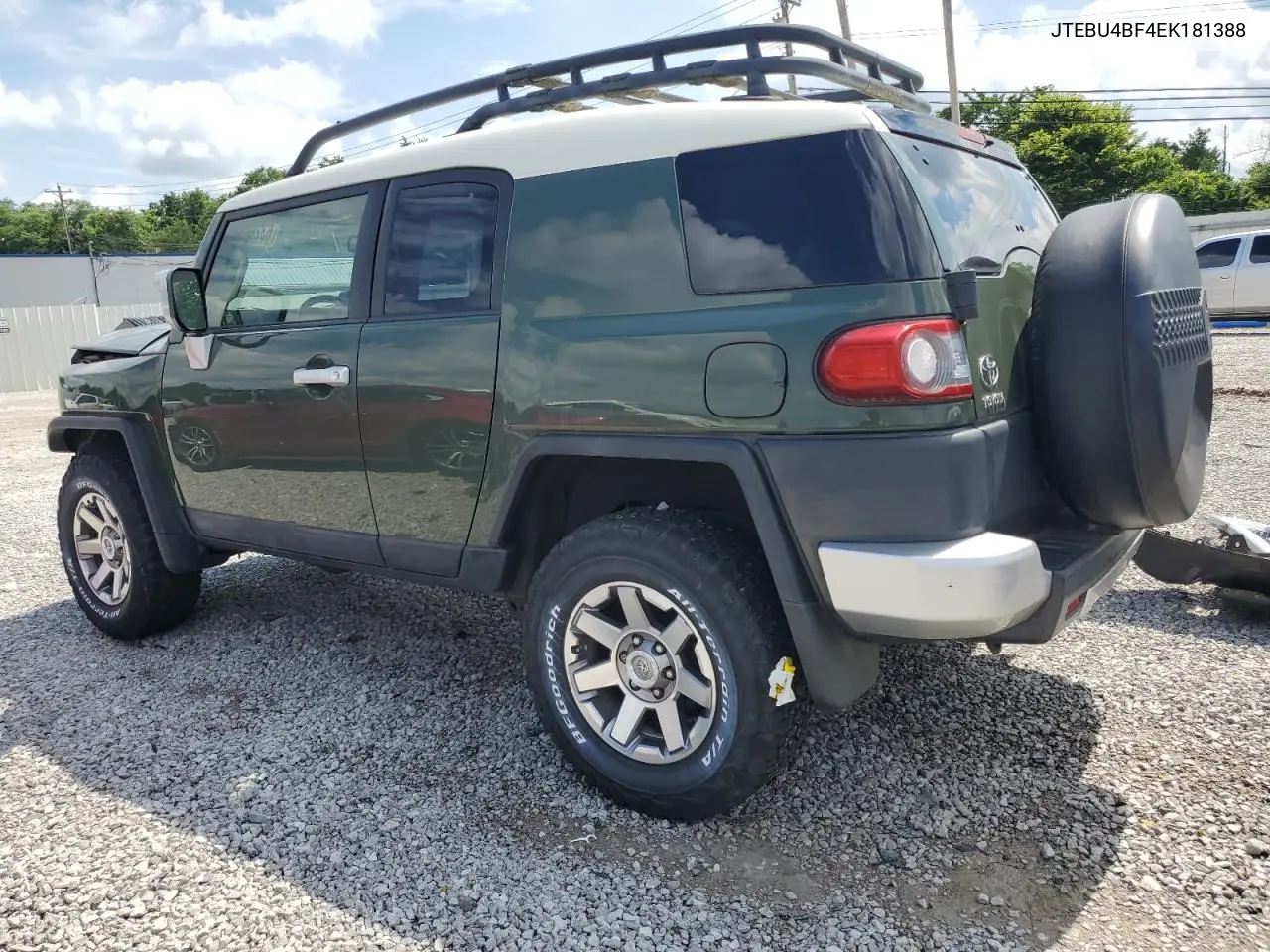 2014 Toyota Fj Cruiser VIN: JTEBU4BF4EK181388 Lot: 63289345