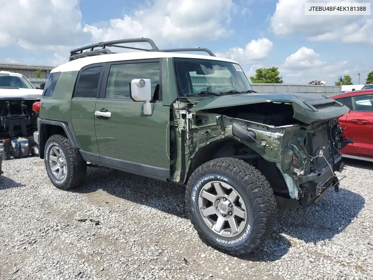 2014 Toyota Fj Cruiser VIN: JTEBU4BF4EK181388 Lot: 63289345