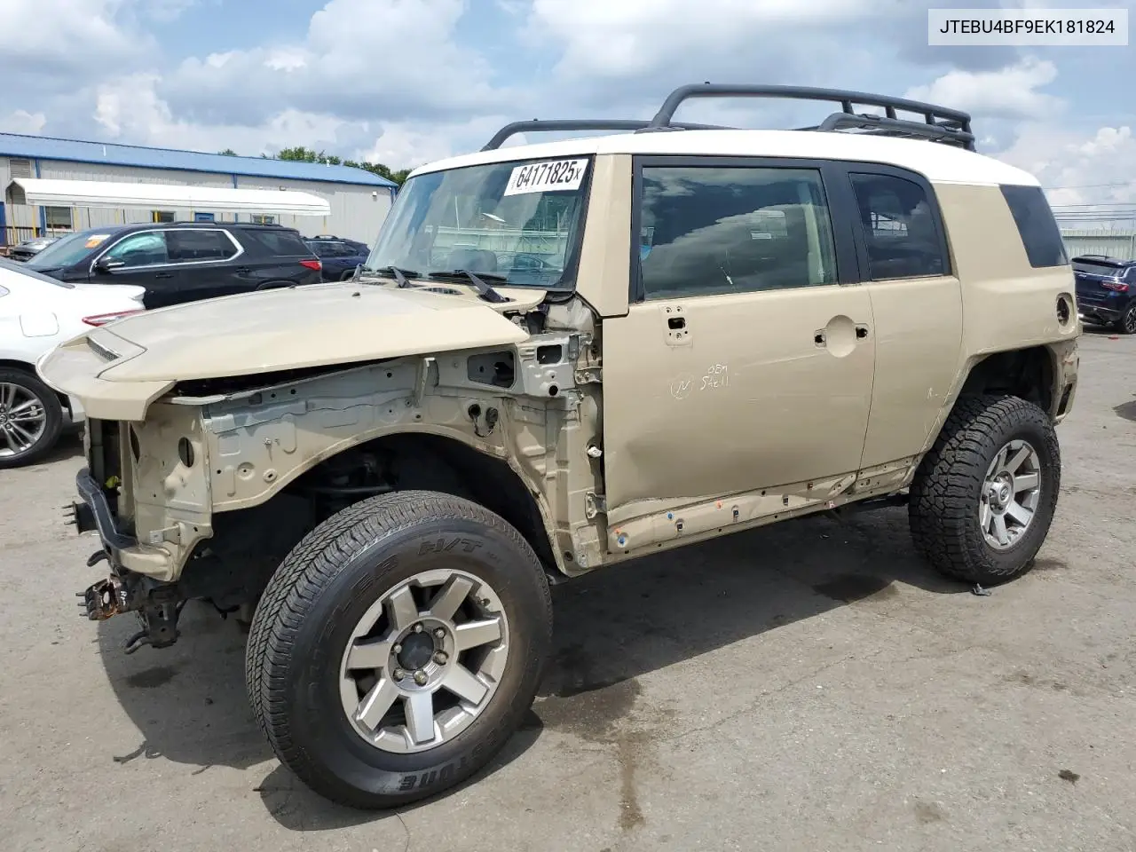 2014 Toyota Fj Cruiser VIN: JTEBU4BF9EK181824 Lot: 64171825