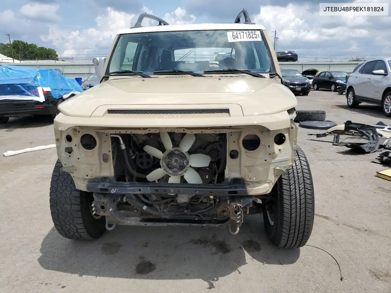 2014 Toyota Fj Cruiser VIN: JTEBU4BF9EK181824 Lot: 64171825