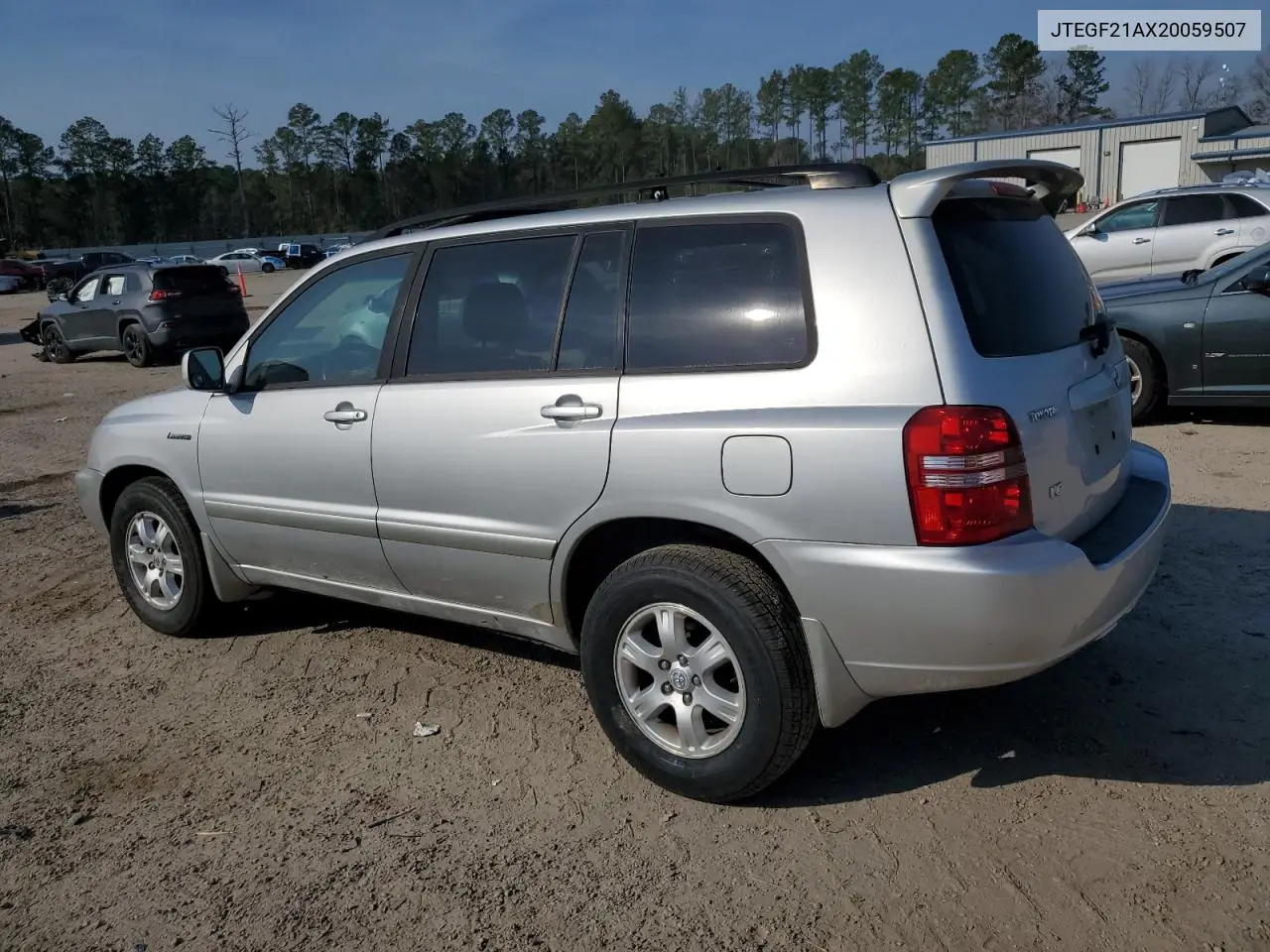 2002 Toyota Highlander Limited VIN: JTEGF21AX20059507 Lot: 43032245