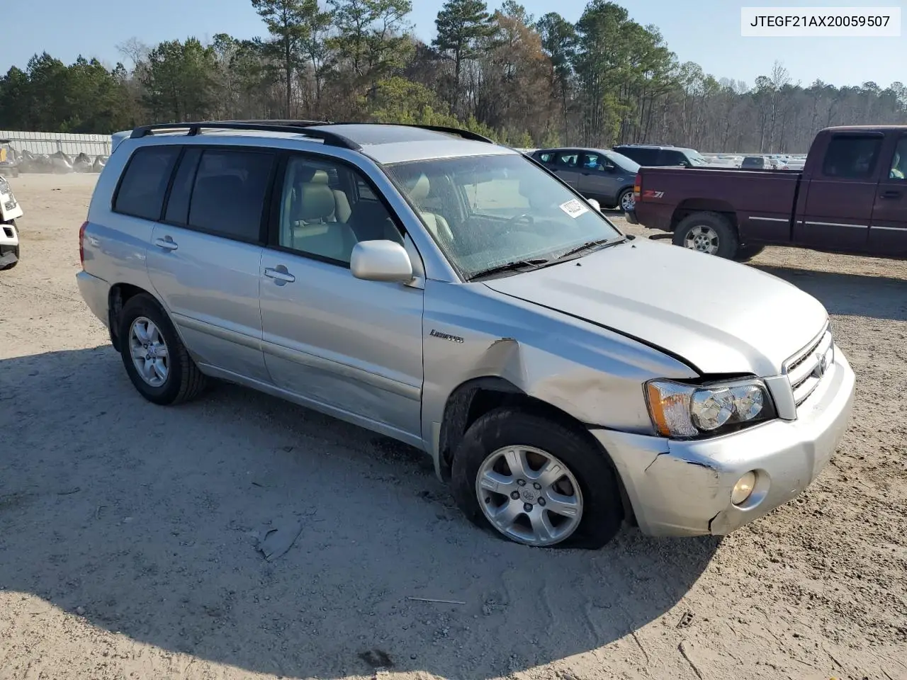 2002 Toyota Highlander Limited VIN: JTEGF21AX20059507 Lot: 43032245