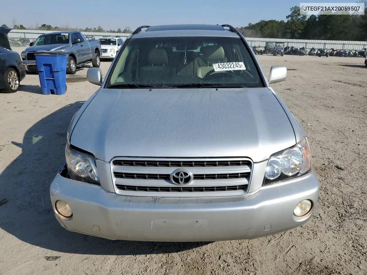 2002 Toyota Highlander Limited VIN: JTEGF21AX20059507 Lot: 43032245