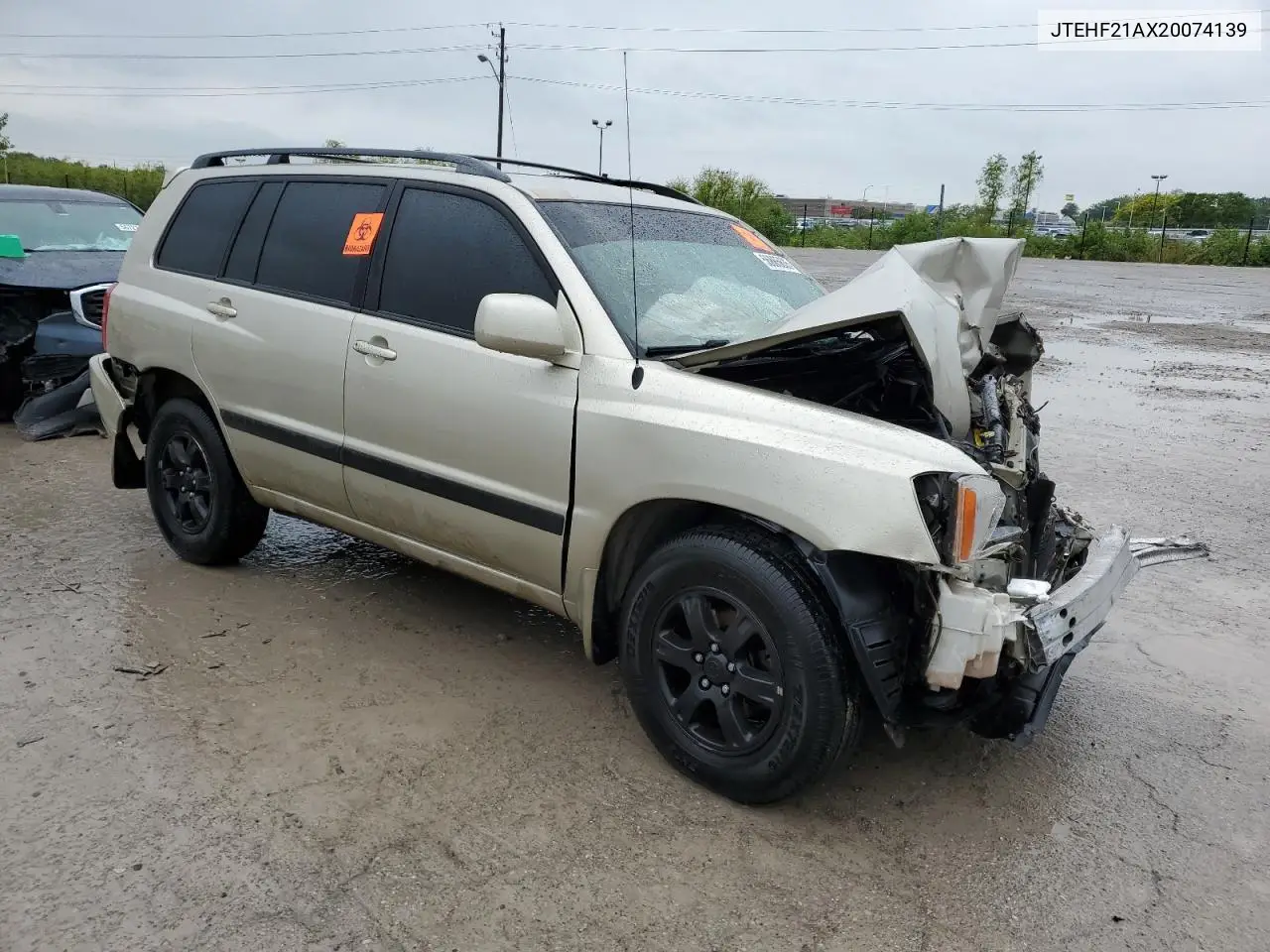 2002 Toyota Highlander Limited VIN: JTEHF21AX20074139 Lot: 56865635