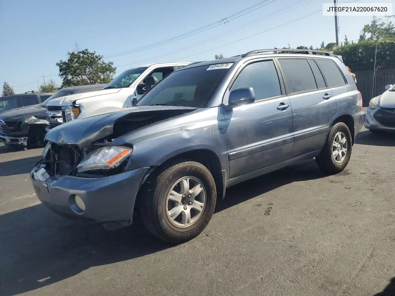 2002 Toyota Highlander Limited VIN: JTEGF21A220067620 Lot: 60942875