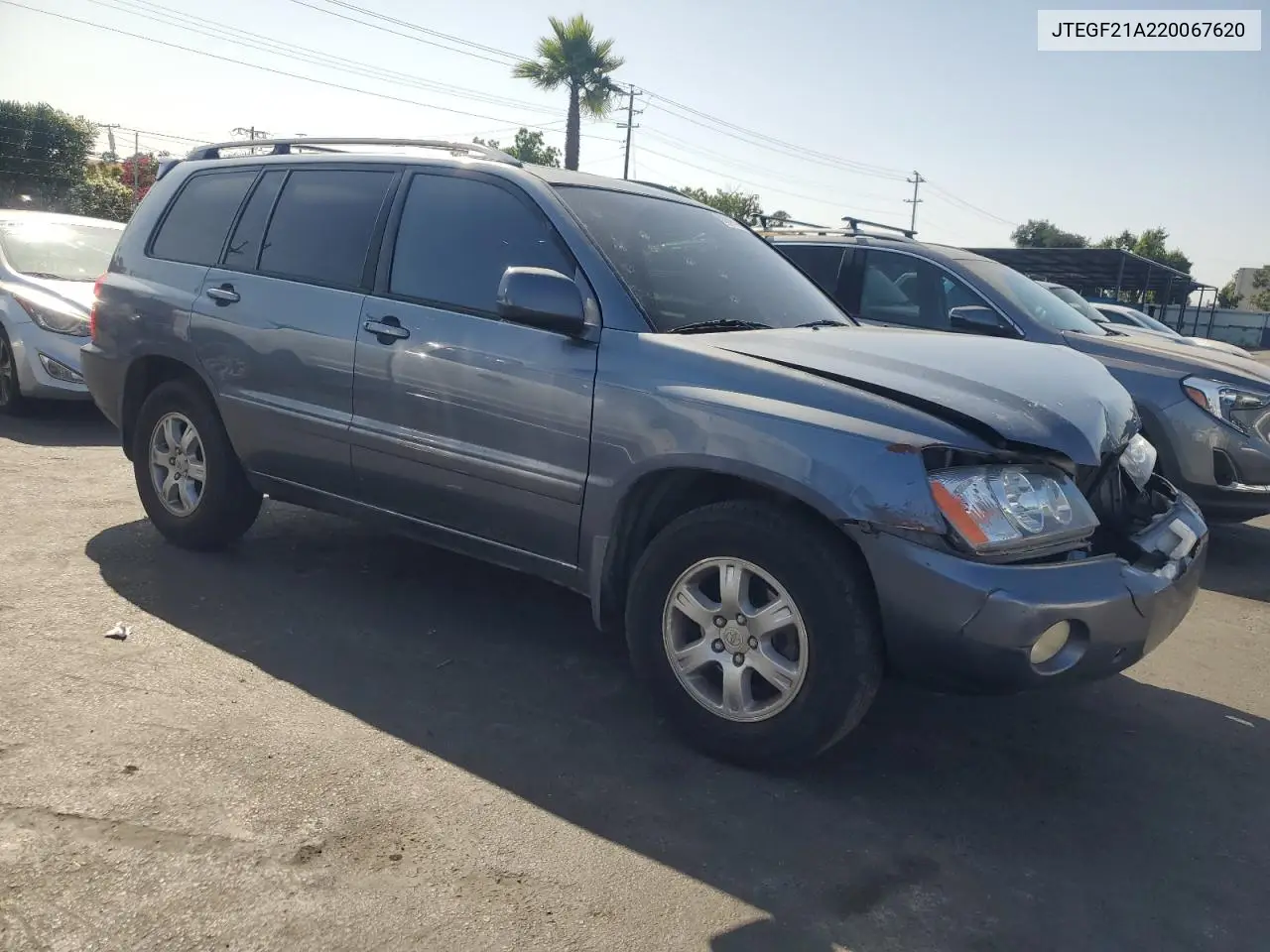 2002 Toyota Highlander Limited VIN: JTEGF21A220067620 Lot: 60942875