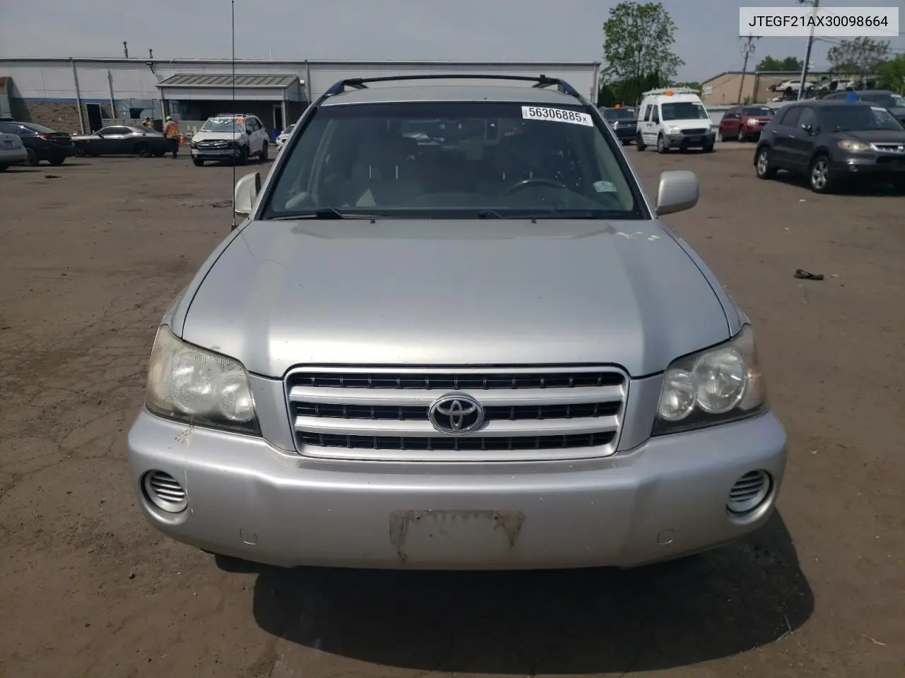 2003 Toyota Highlander Limited VIN: JTEGF21AX30098664 Lot: 56306885