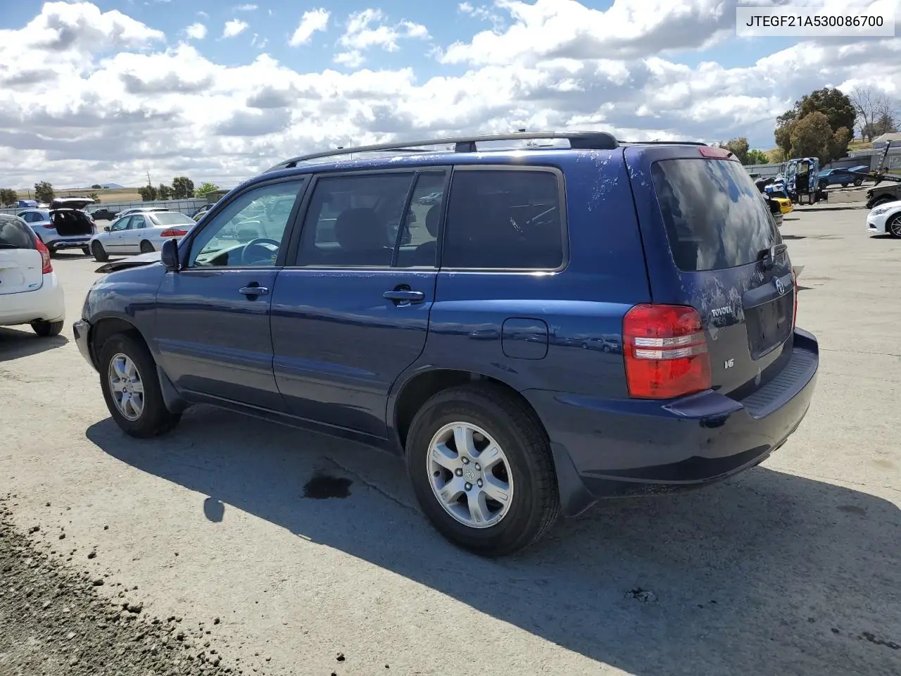 2003 Toyota Highlander Limited VIN: JTEGF21A530086700 Lot: 56551275