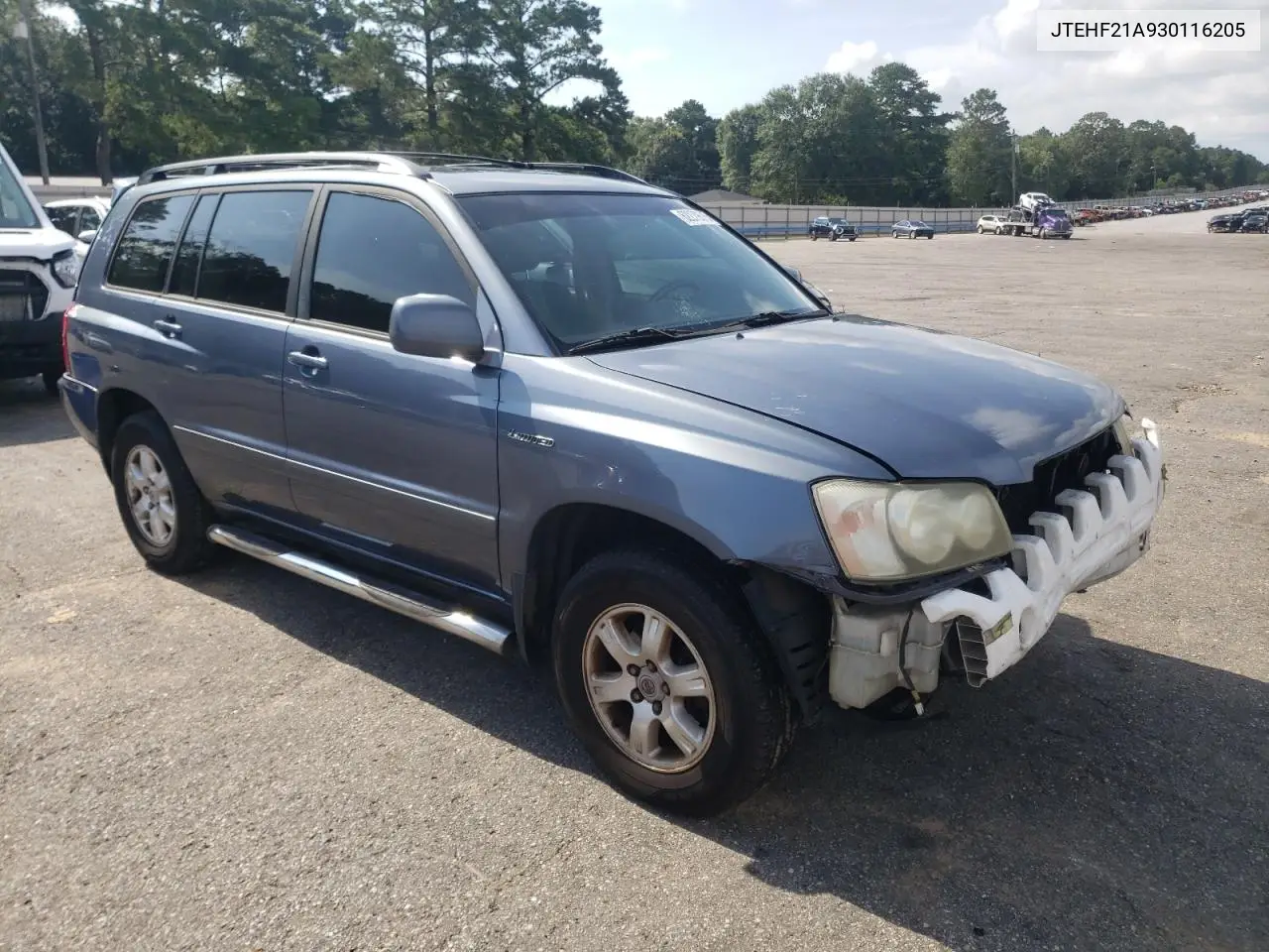 2003 Toyota Highlander Limited VIN: JTEHF21A930116205 Lot: 62279615