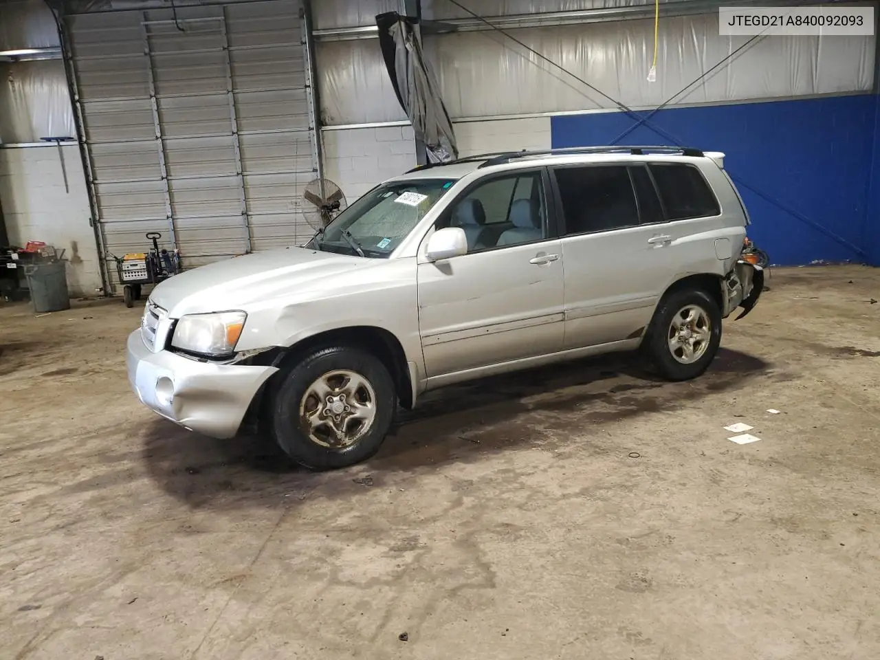 2004 Toyota Highlander VIN: JTEGD21A840092093 Lot: 51001315