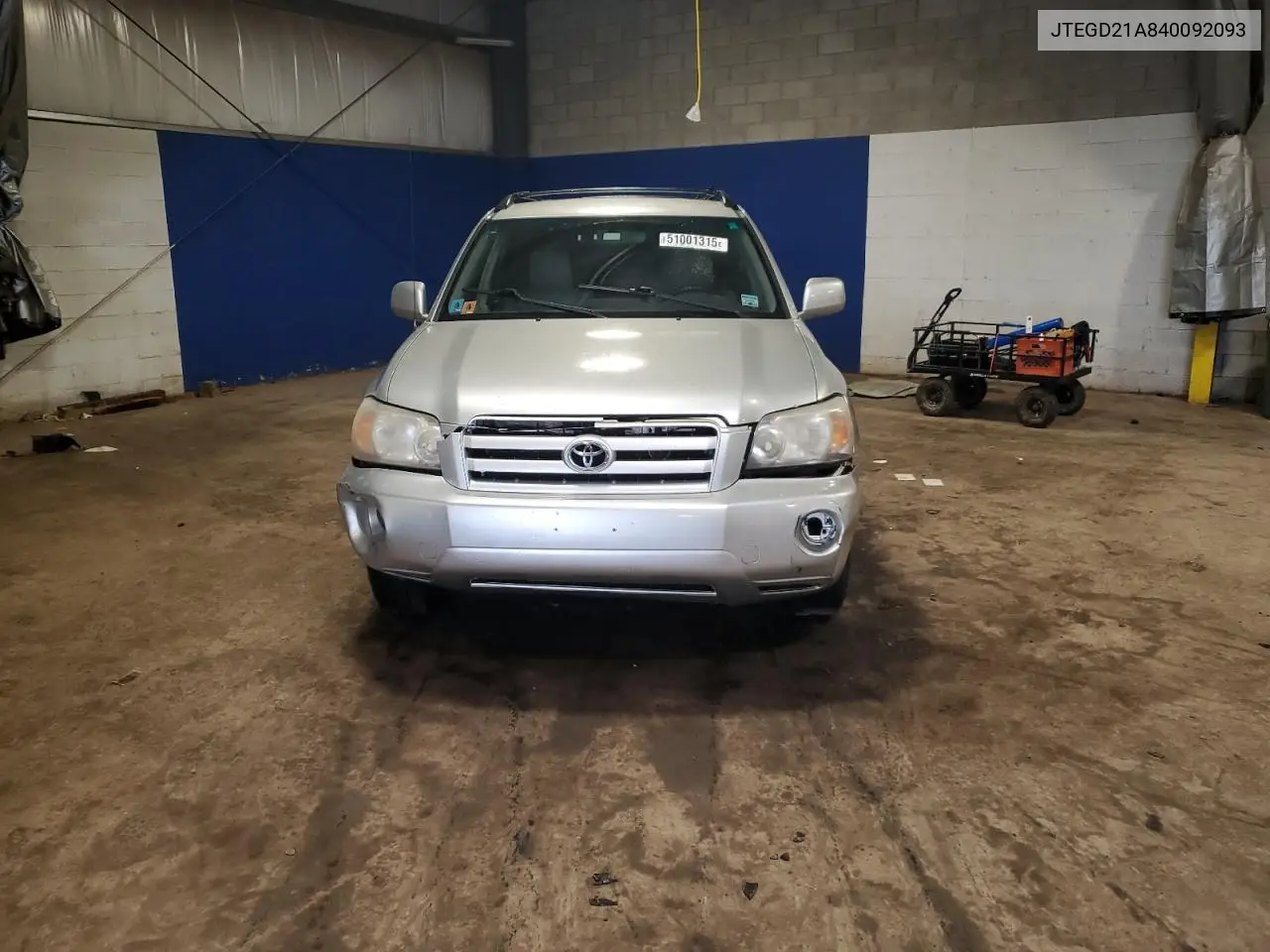 2004 Toyota Highlander VIN: JTEGD21A840092093 Lot: 51001315